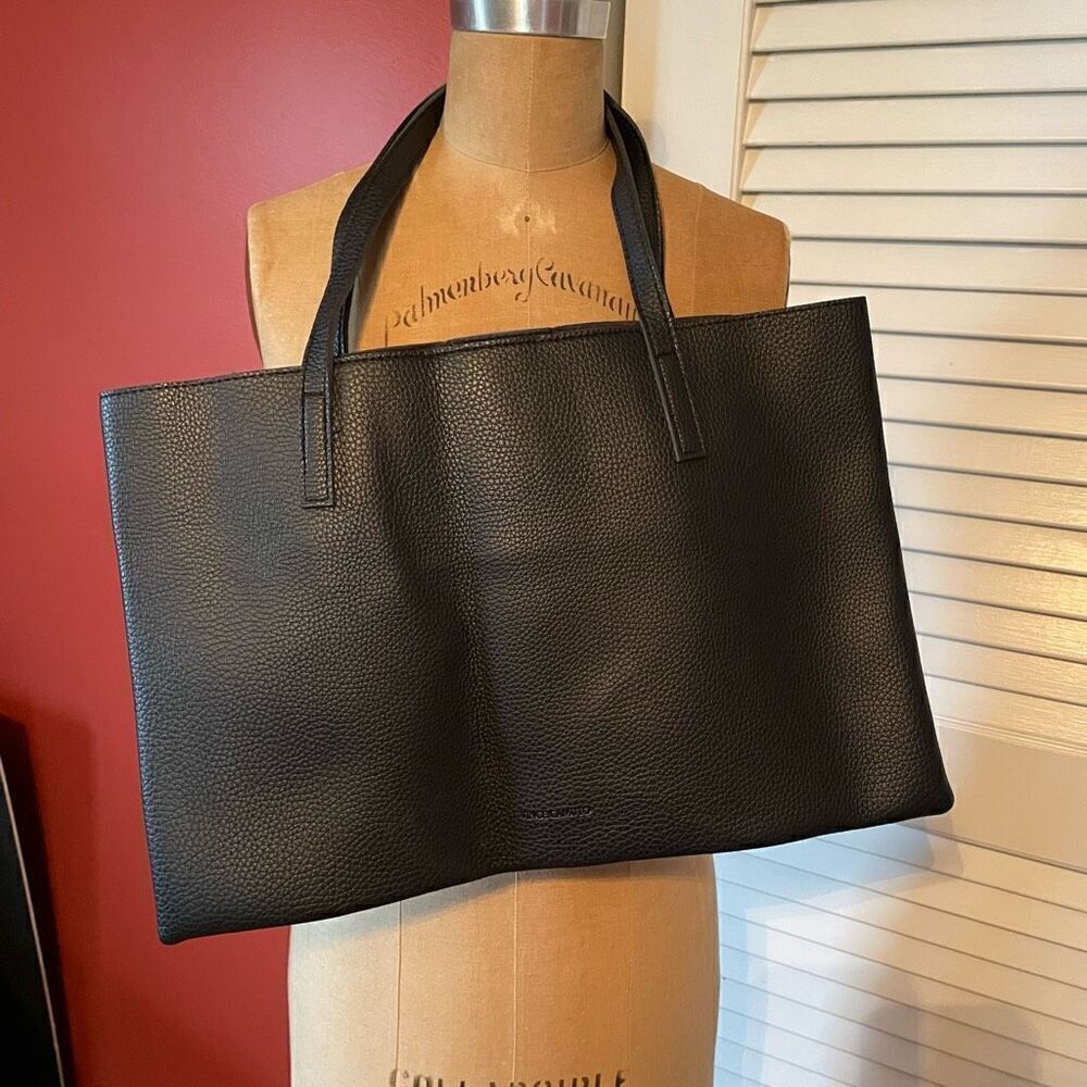 VINCE CAMUTO | black gray stripe laptop bag NWOT - Picture 6 of 7